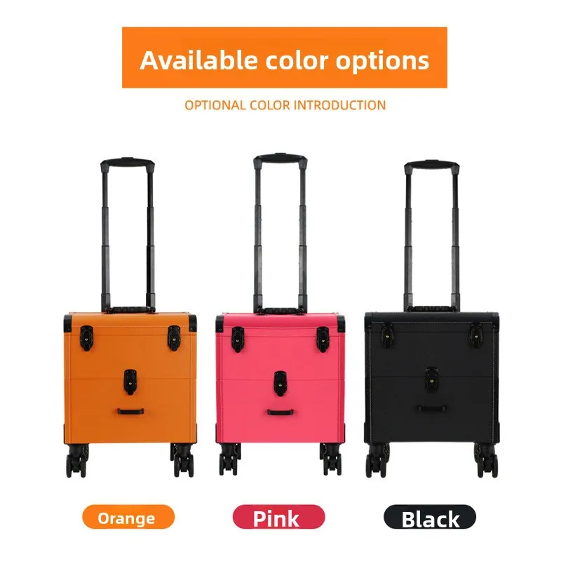 Beauty & Makeup Katia Di Paola - Beauty Case Trolley Duurzame Multi-Layer Rolkoffer
