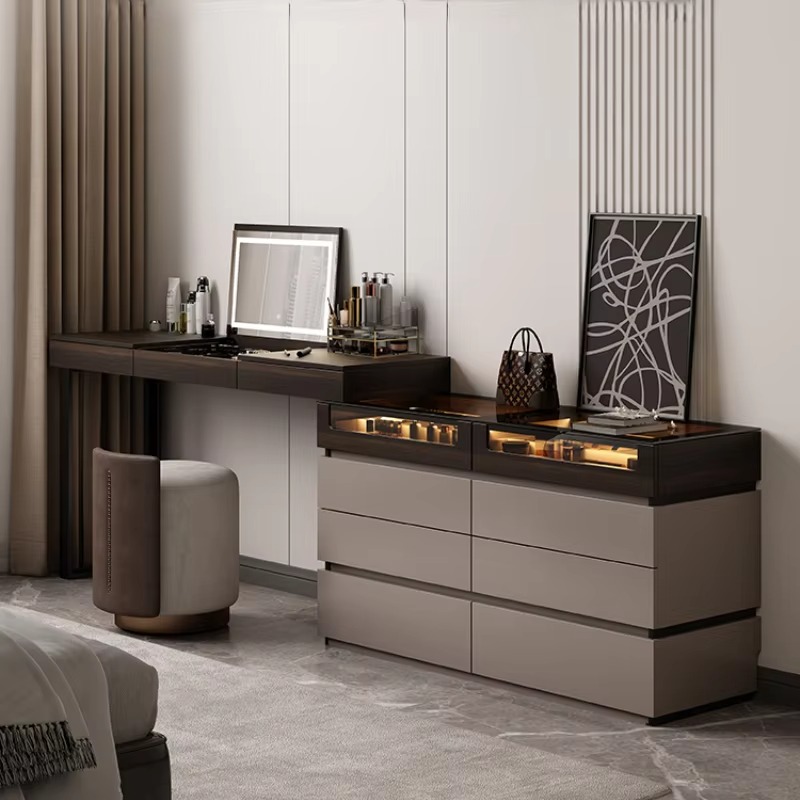 Beauty Makeup Vanity Set - Damesorganizer Luxe Dressoir Kaptafel Spiegelset Moderne